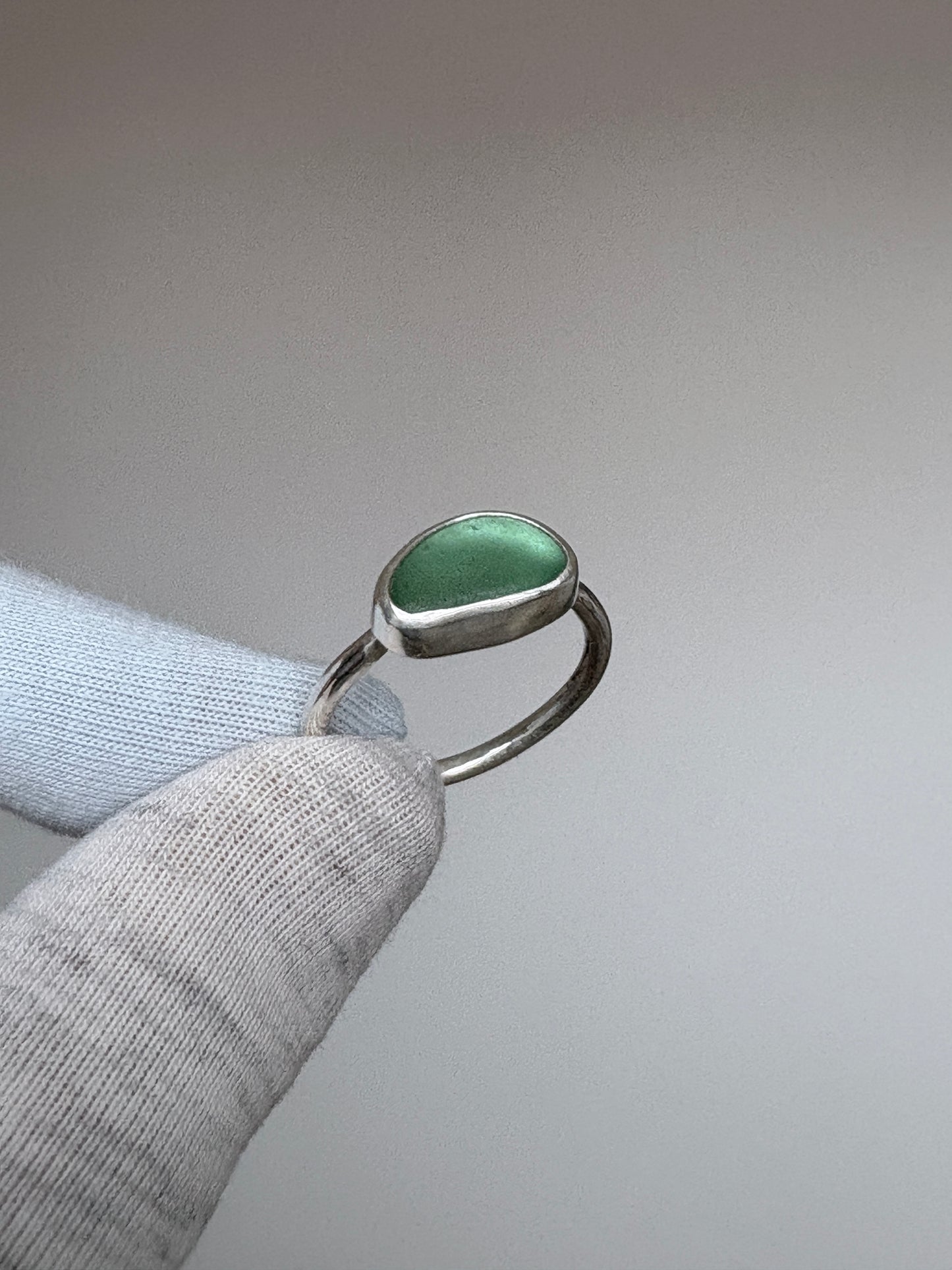 Sea Green Seaglass Ring