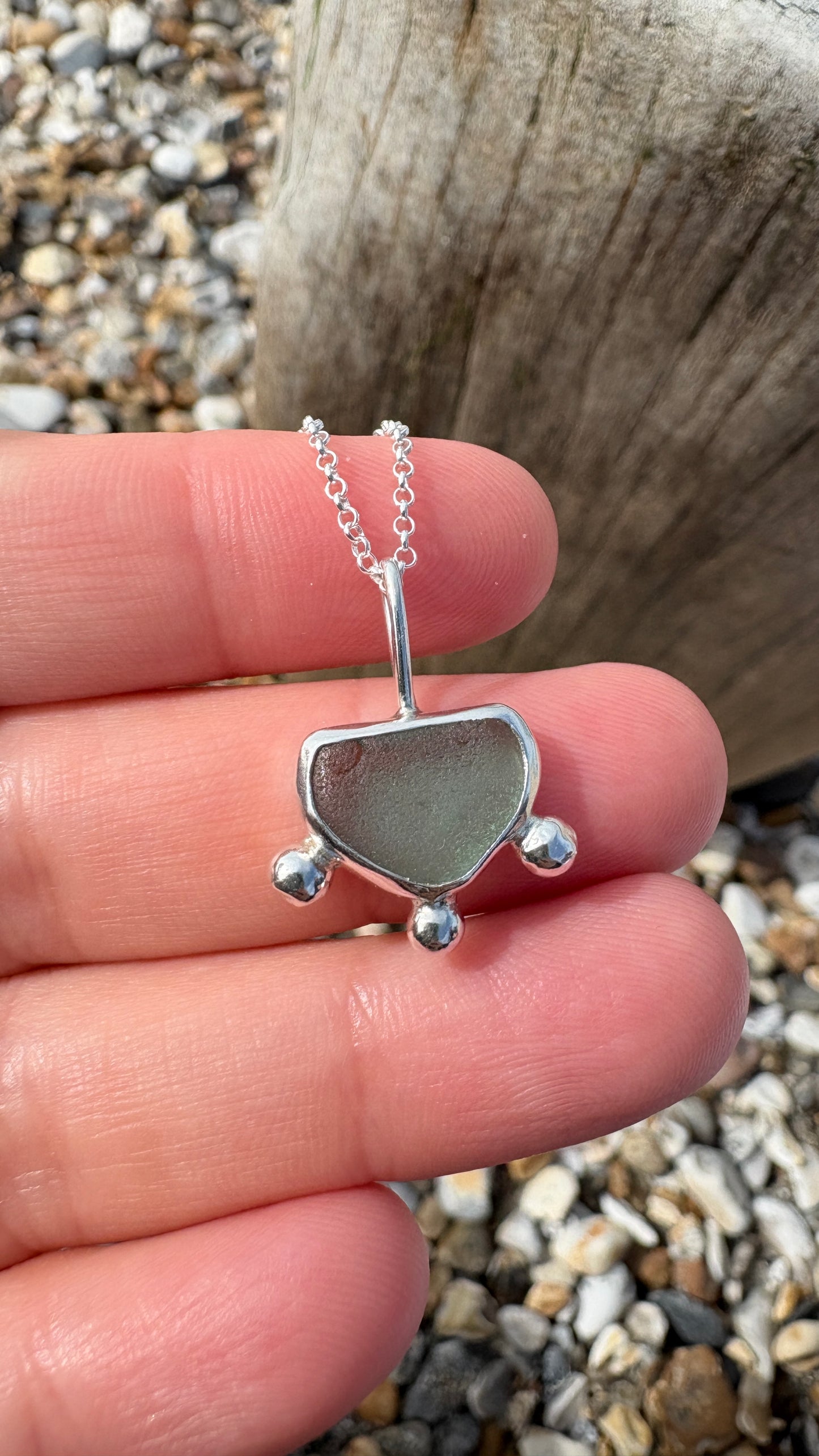 Turquoise Bubble Seaglass Necklace