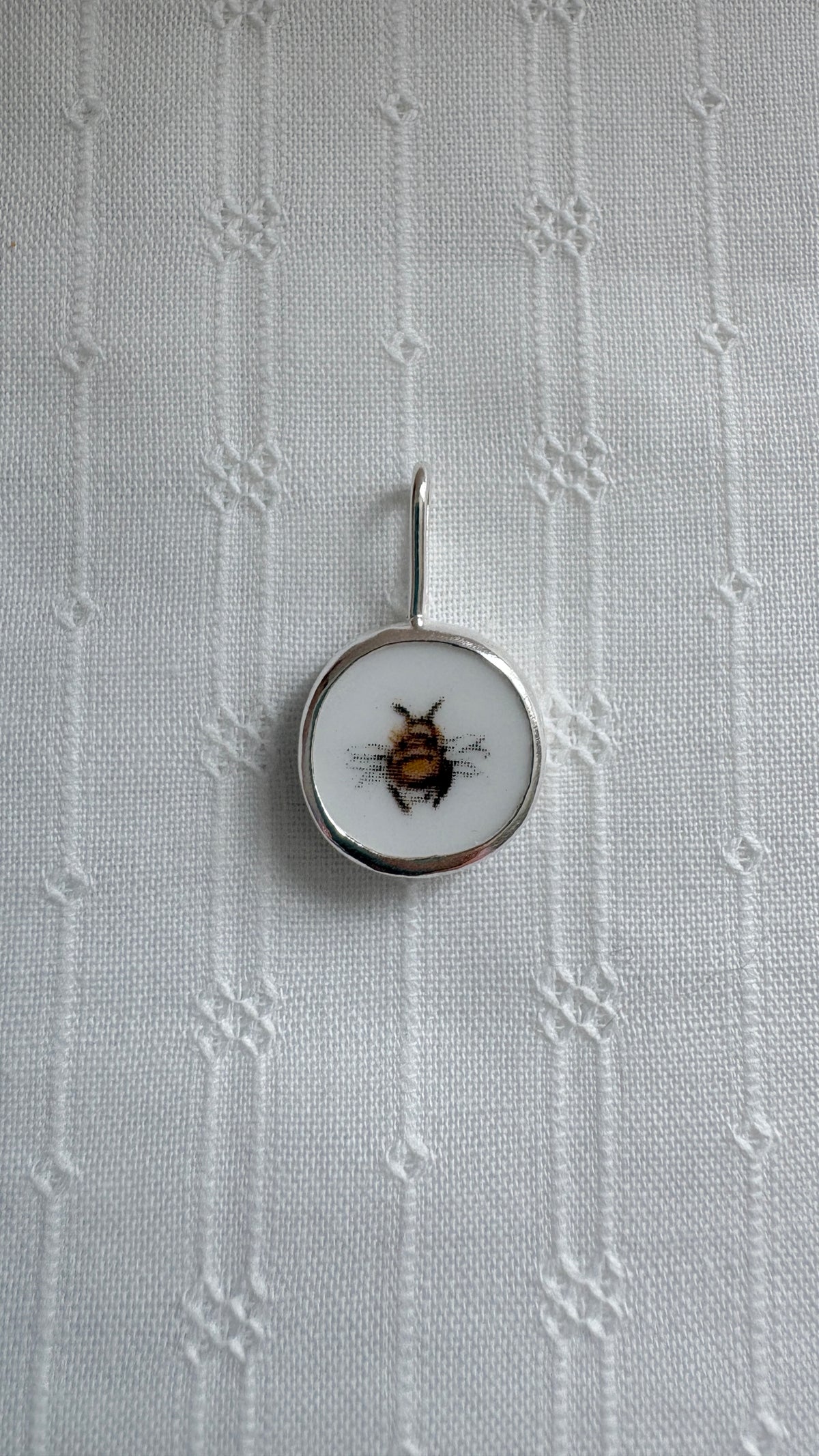 Bumblebee Ceramic Pendant Necklace