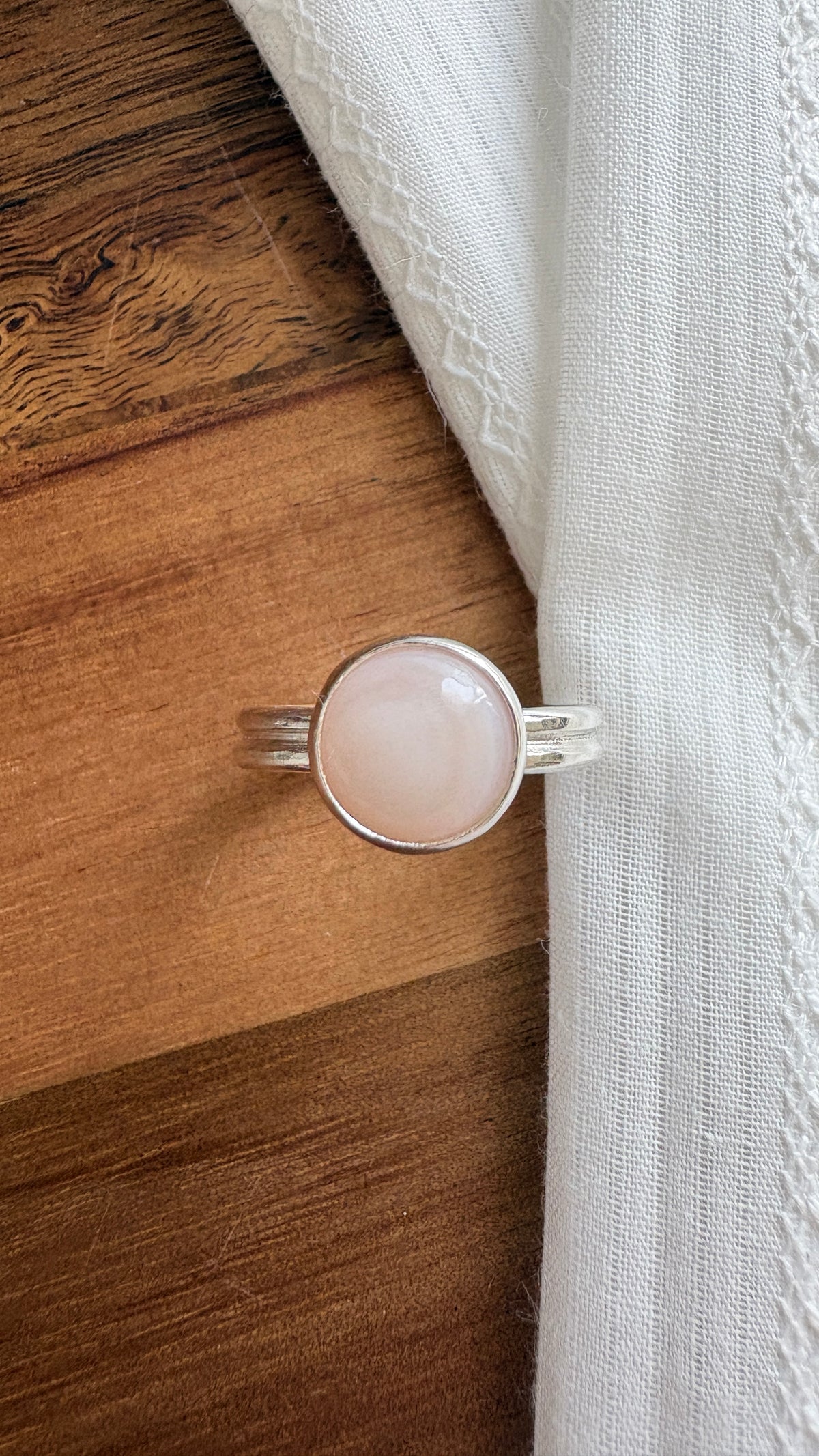 Pink Mother of Pearl 'Ariel' Ring