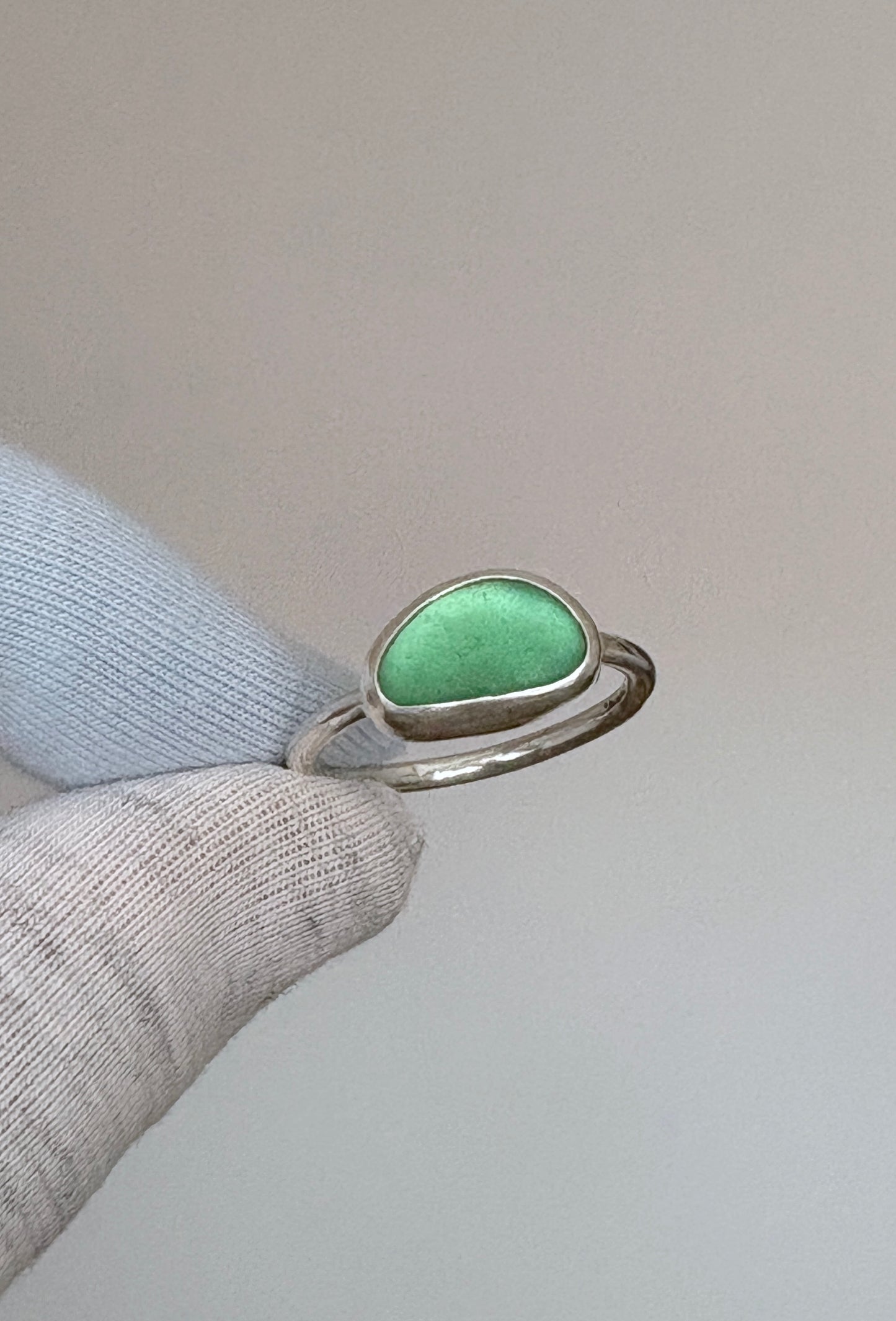 Sea Green Seaglass Ring
