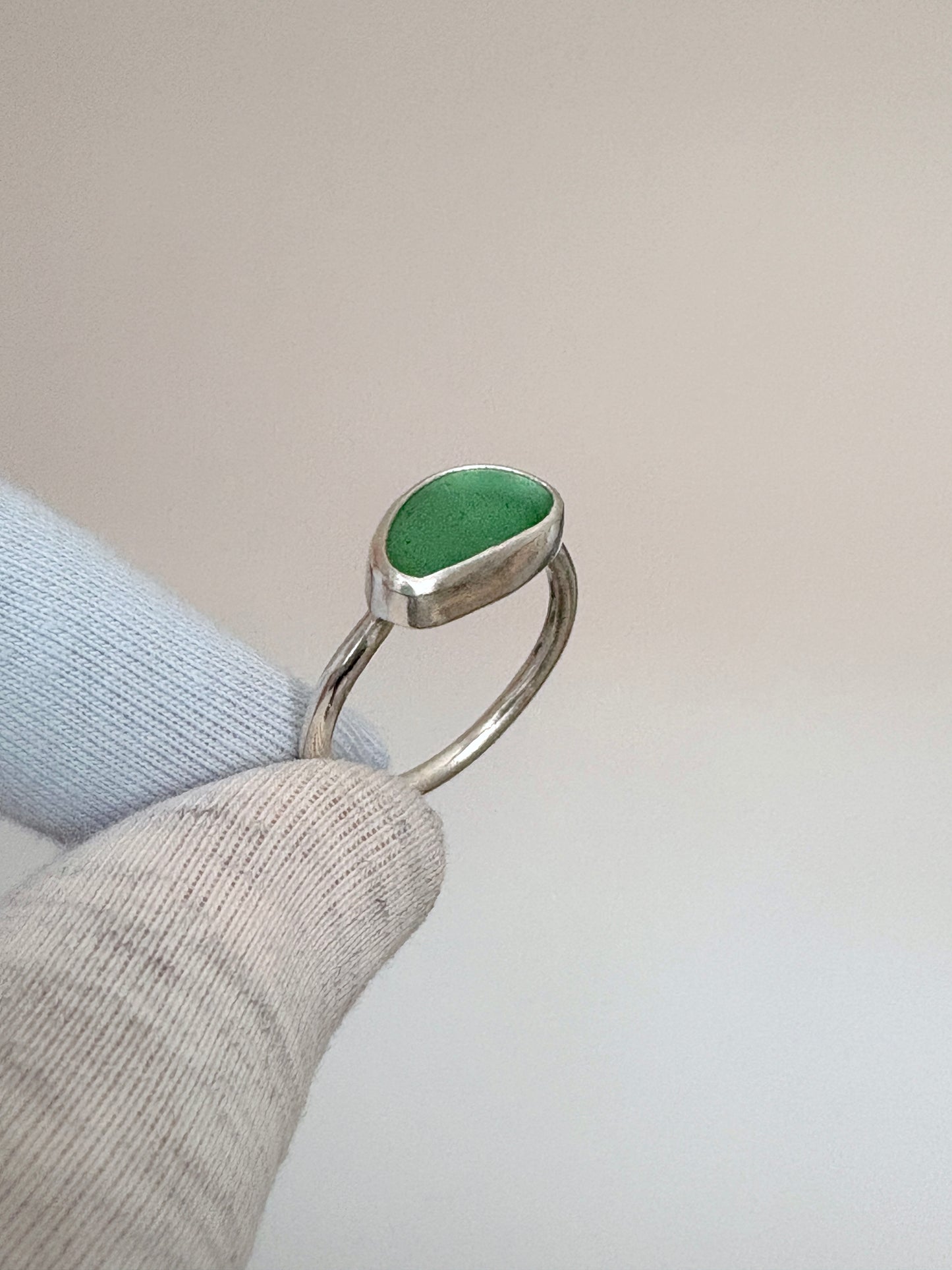 Sea Green Seaglass Ring