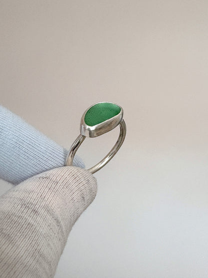 Sea Green Seaglass Ring