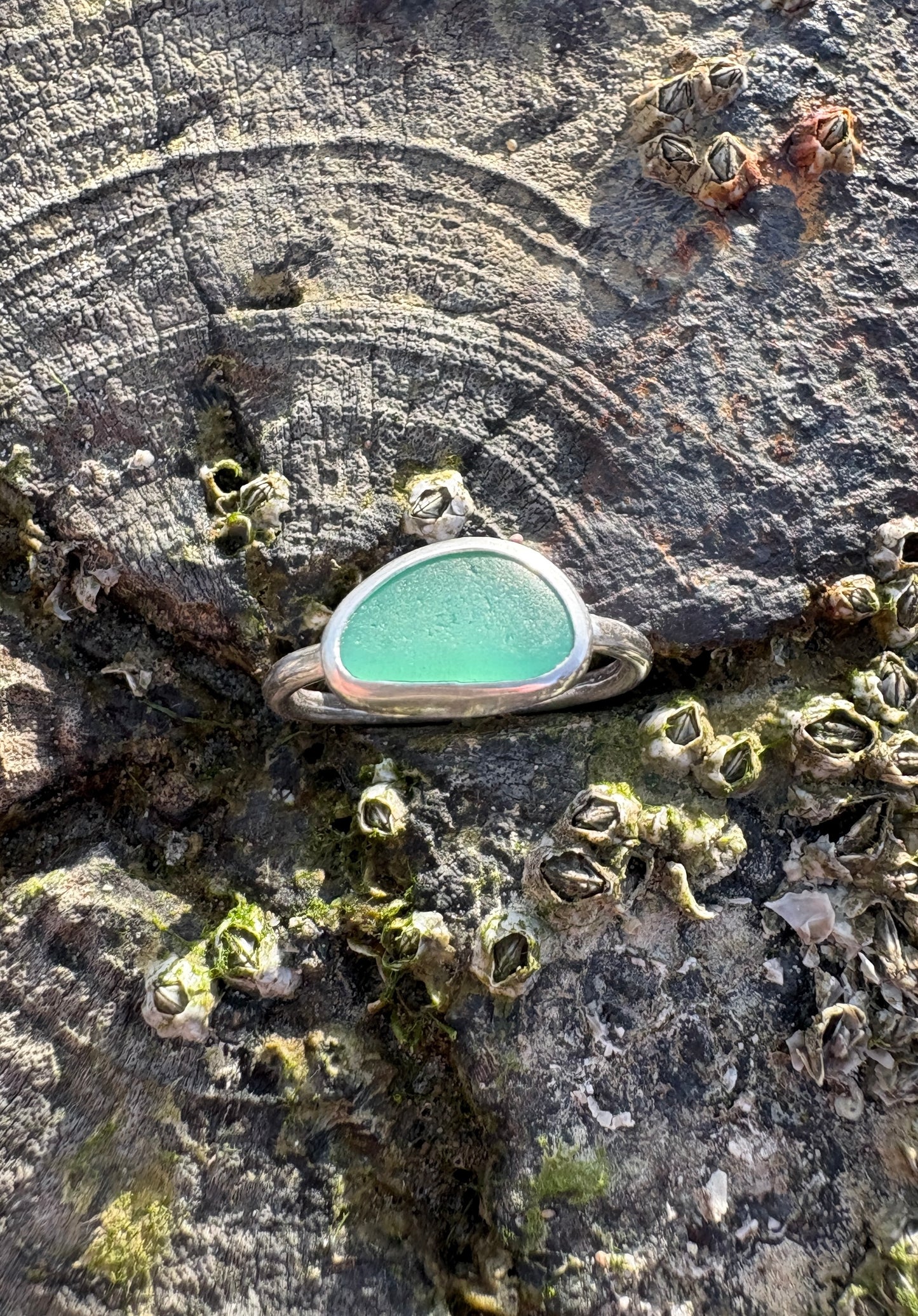 Sea Green Seaglass Ring