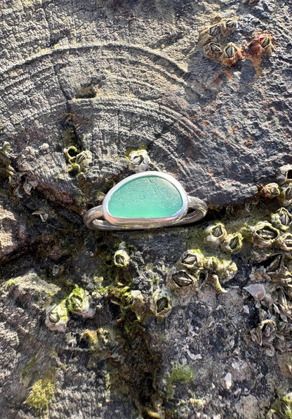 Sea Green Seaglass Ring