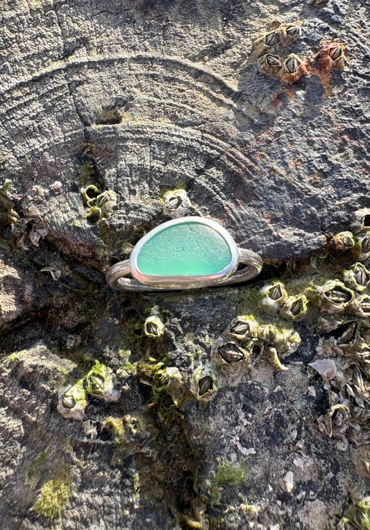 Sea Green Seaglass Ring