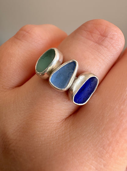 Multi Seaglass Ring