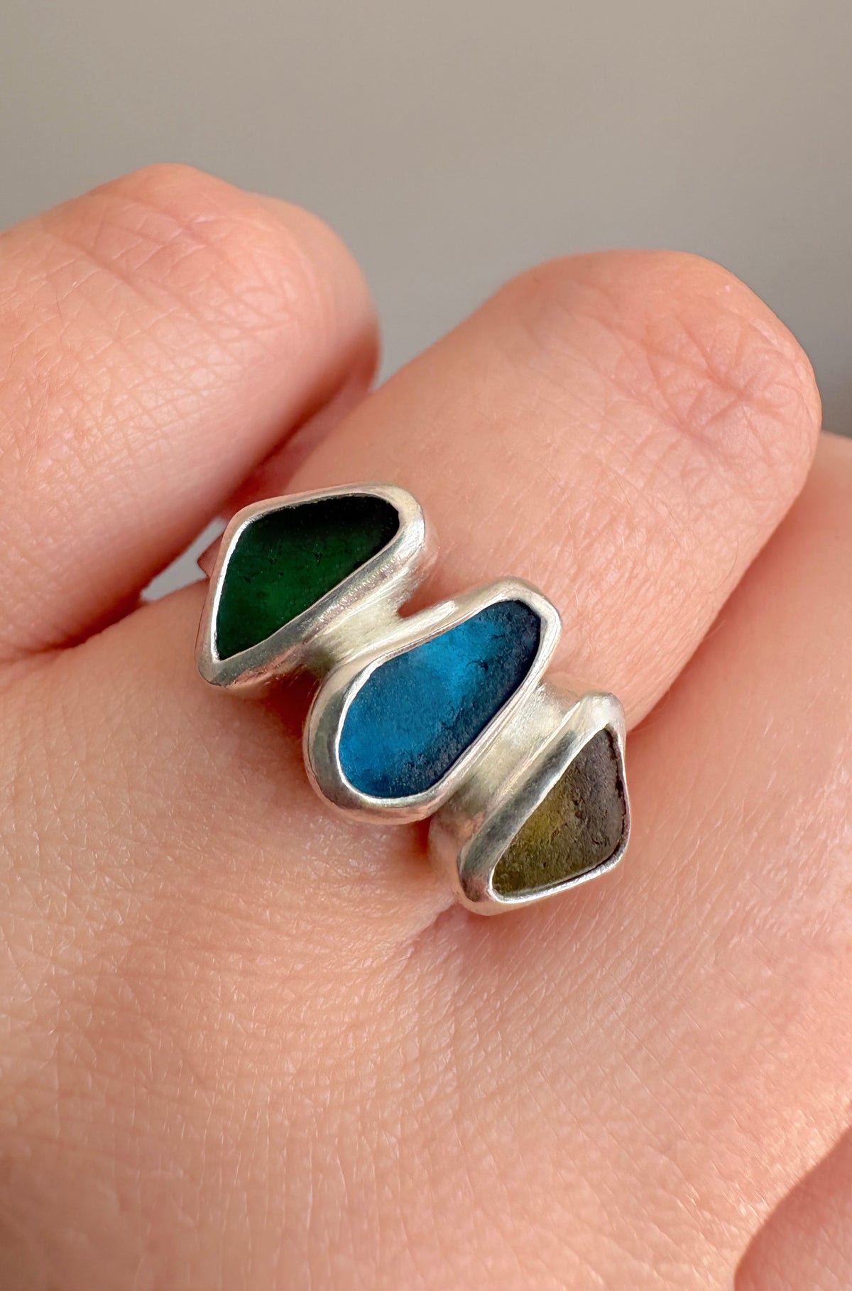 Multi Seaglass Ring