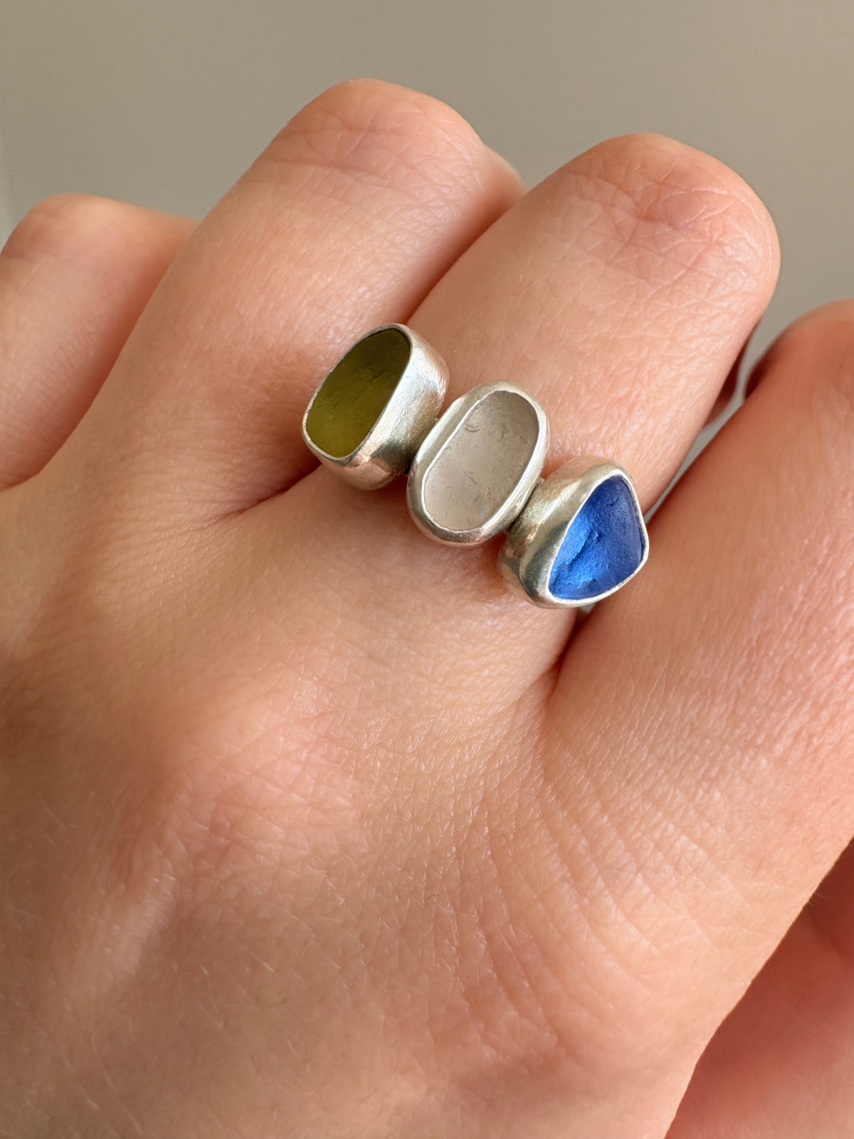Multi Seaglass Ring