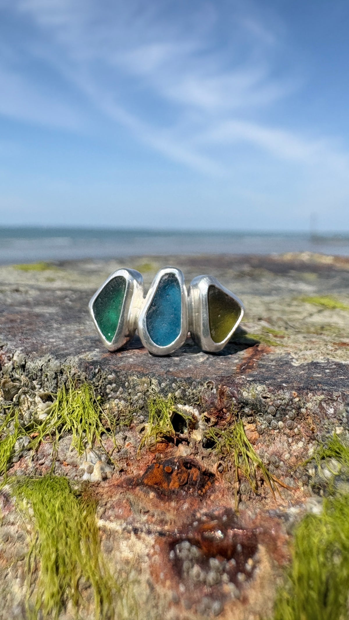 Multi Seaglass Ring