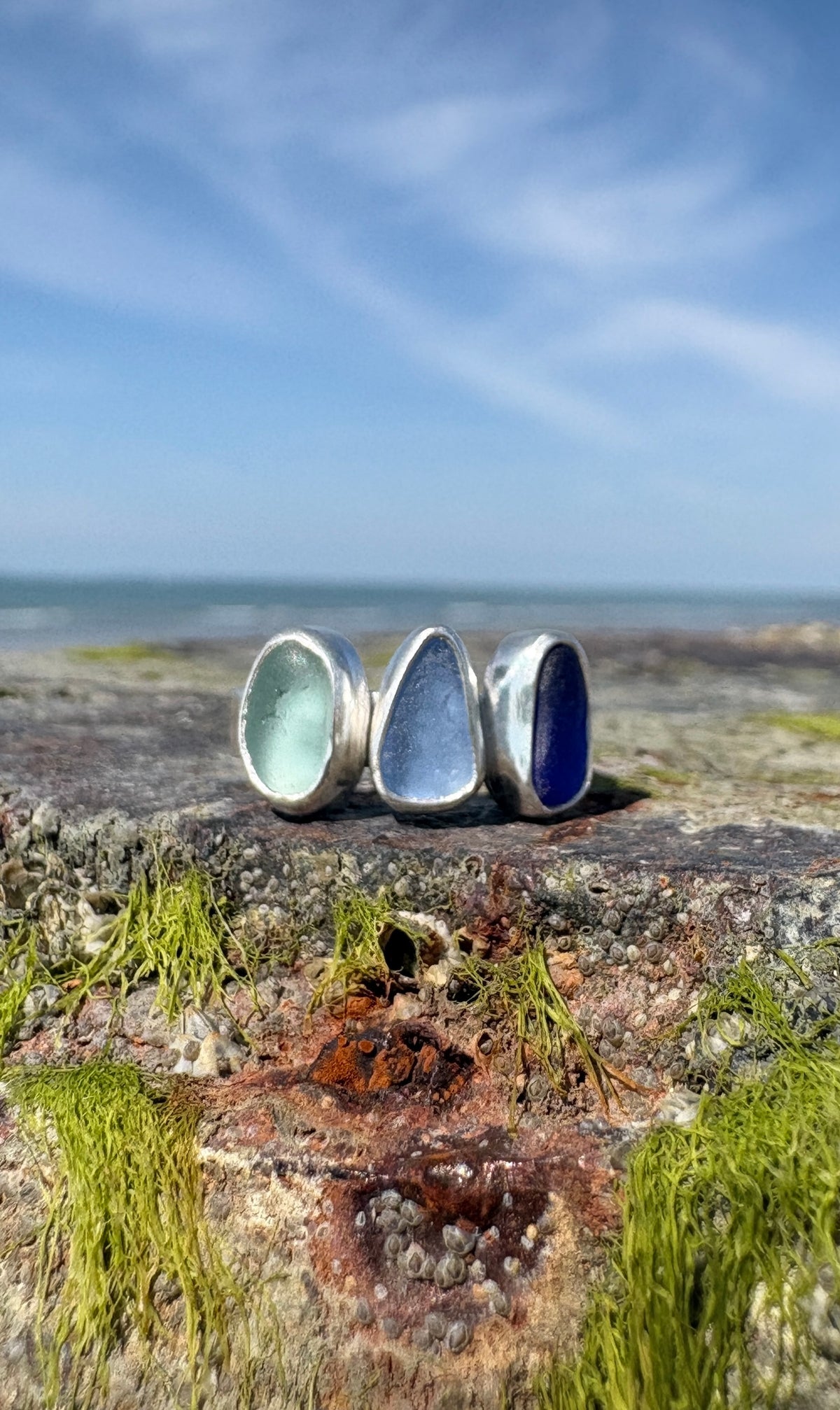 Multi Seaglass Ring