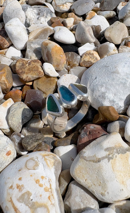 Multi Seaglass Ring