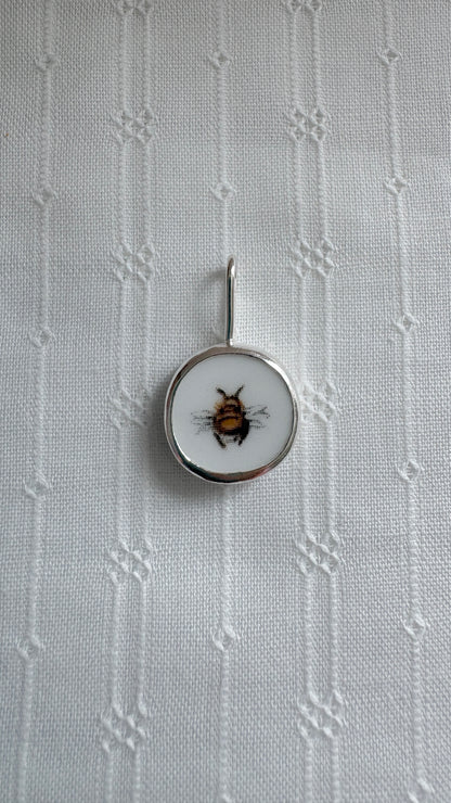 Bumblebee Ceramic Pendant Necklace