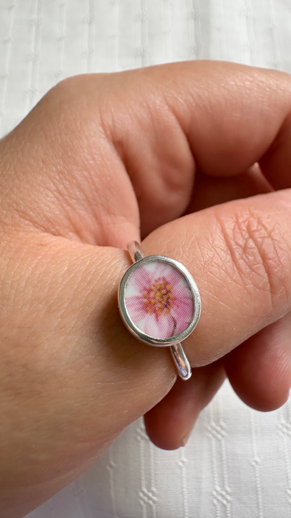 Wild Rose Ceramic Ring