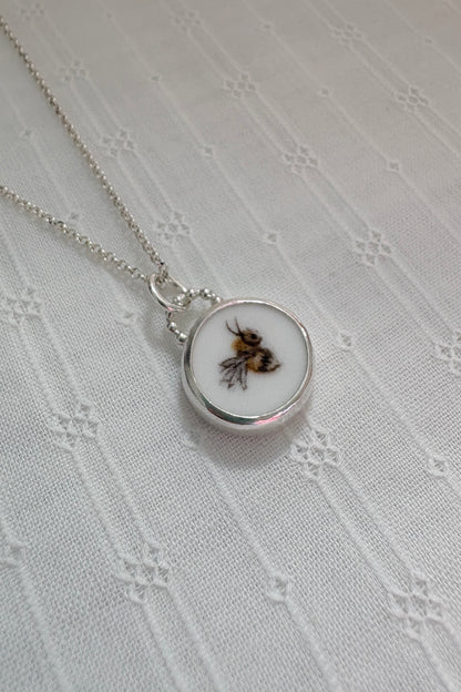 Buzzy Bee Ceramic Pendant Necklace
