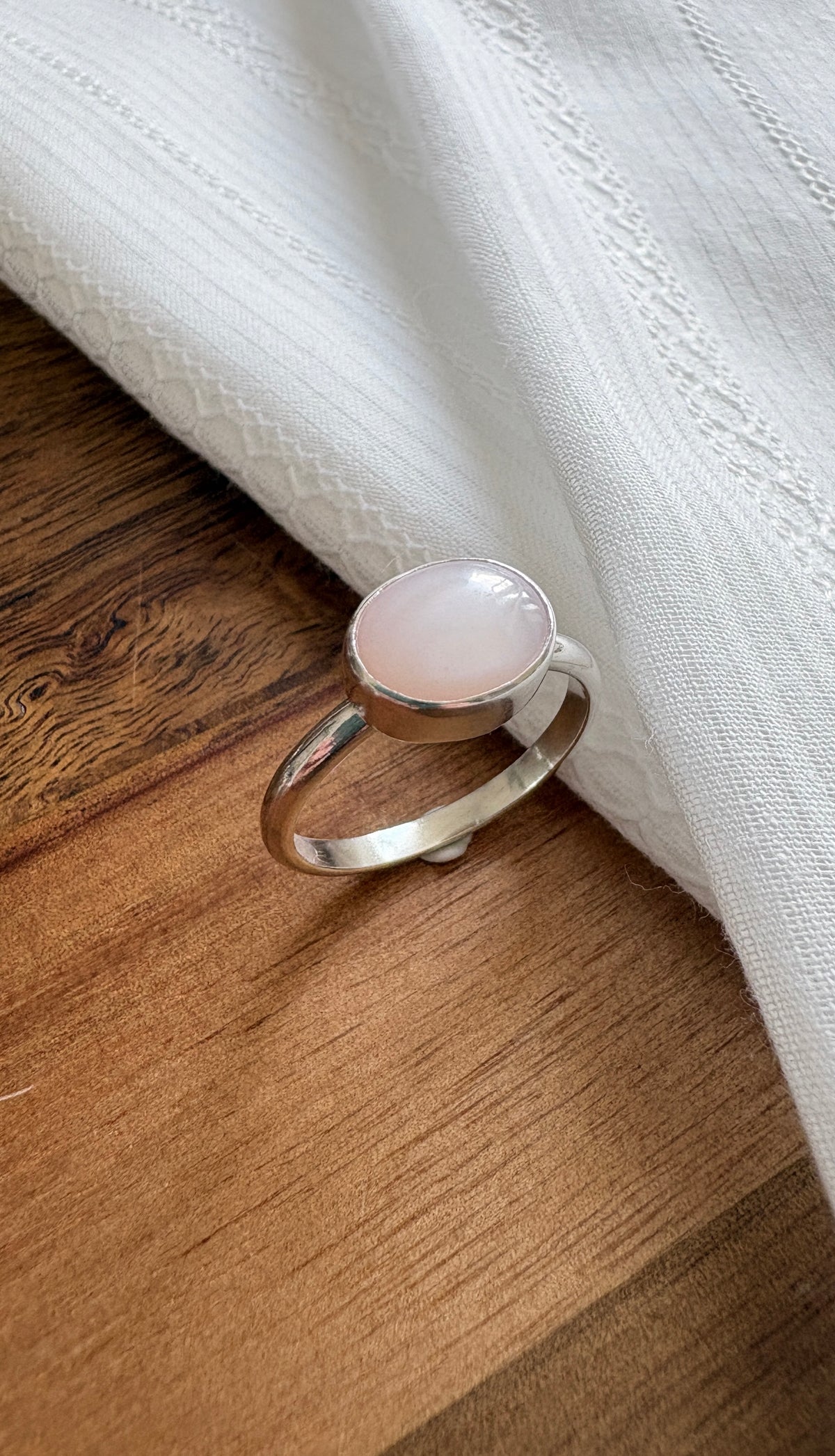 Pink Mother of Pearl 'Mira' Ring