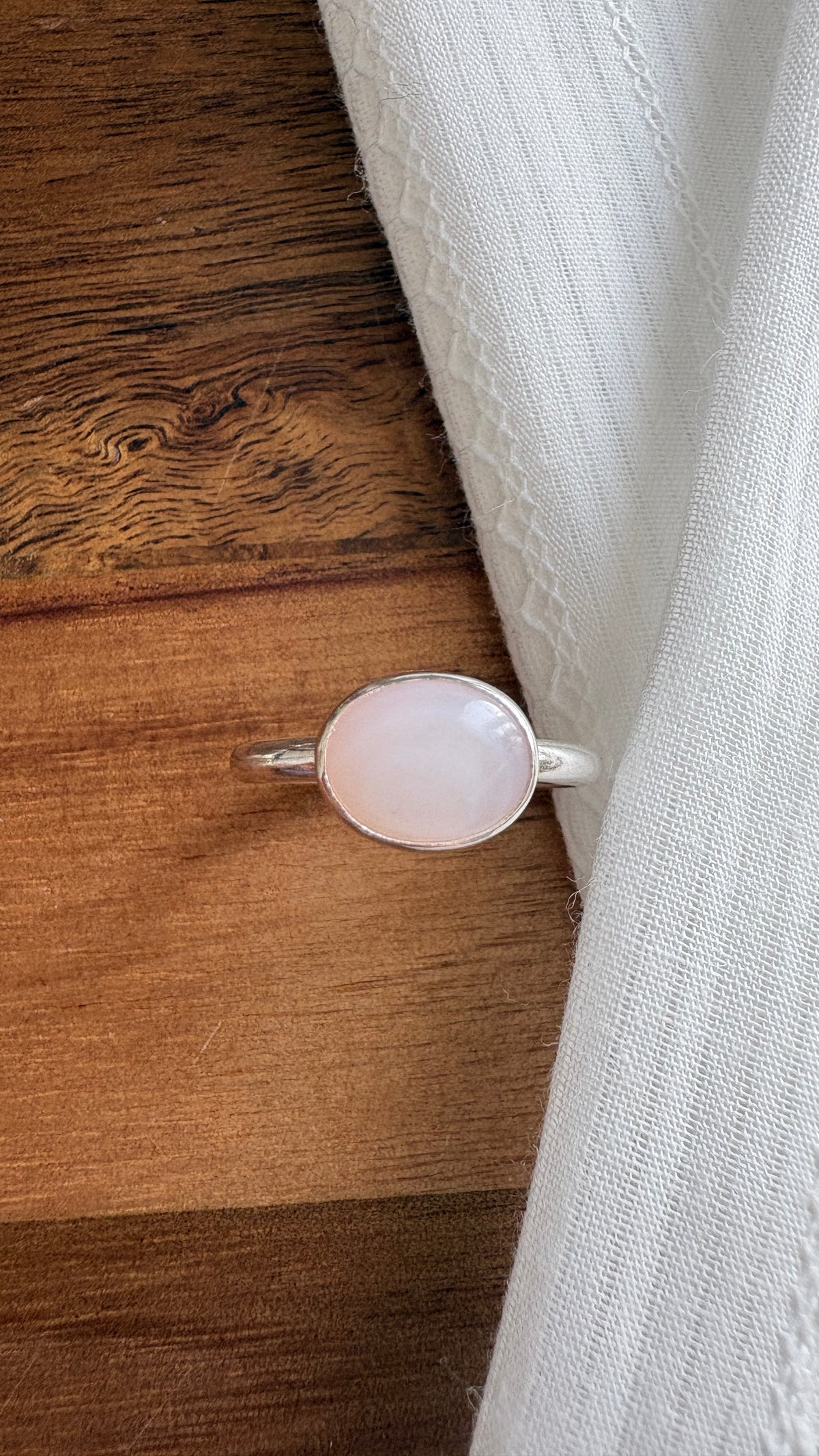 Pink Mother of Pearl 'Mira' Ring