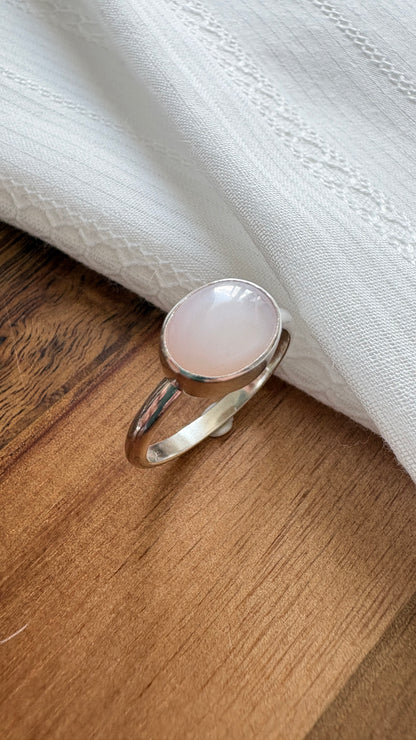 Pink Mother of Pearl 'Mira' Ring