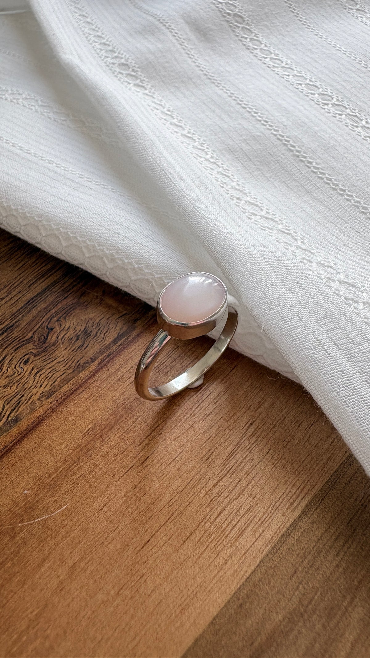 Pink Mother of Pearl 'Mira' Ring