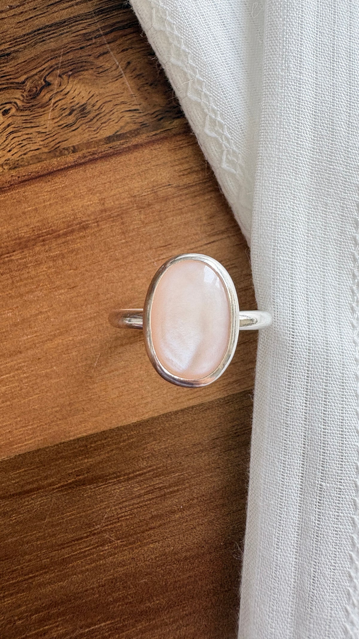 Pink Mother of Pearl 'Venus' Ring