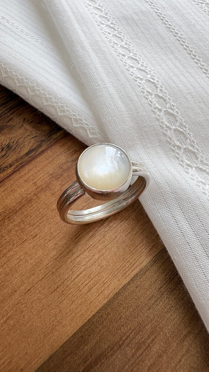 Mother of Pearl 'Cleo' Ring
