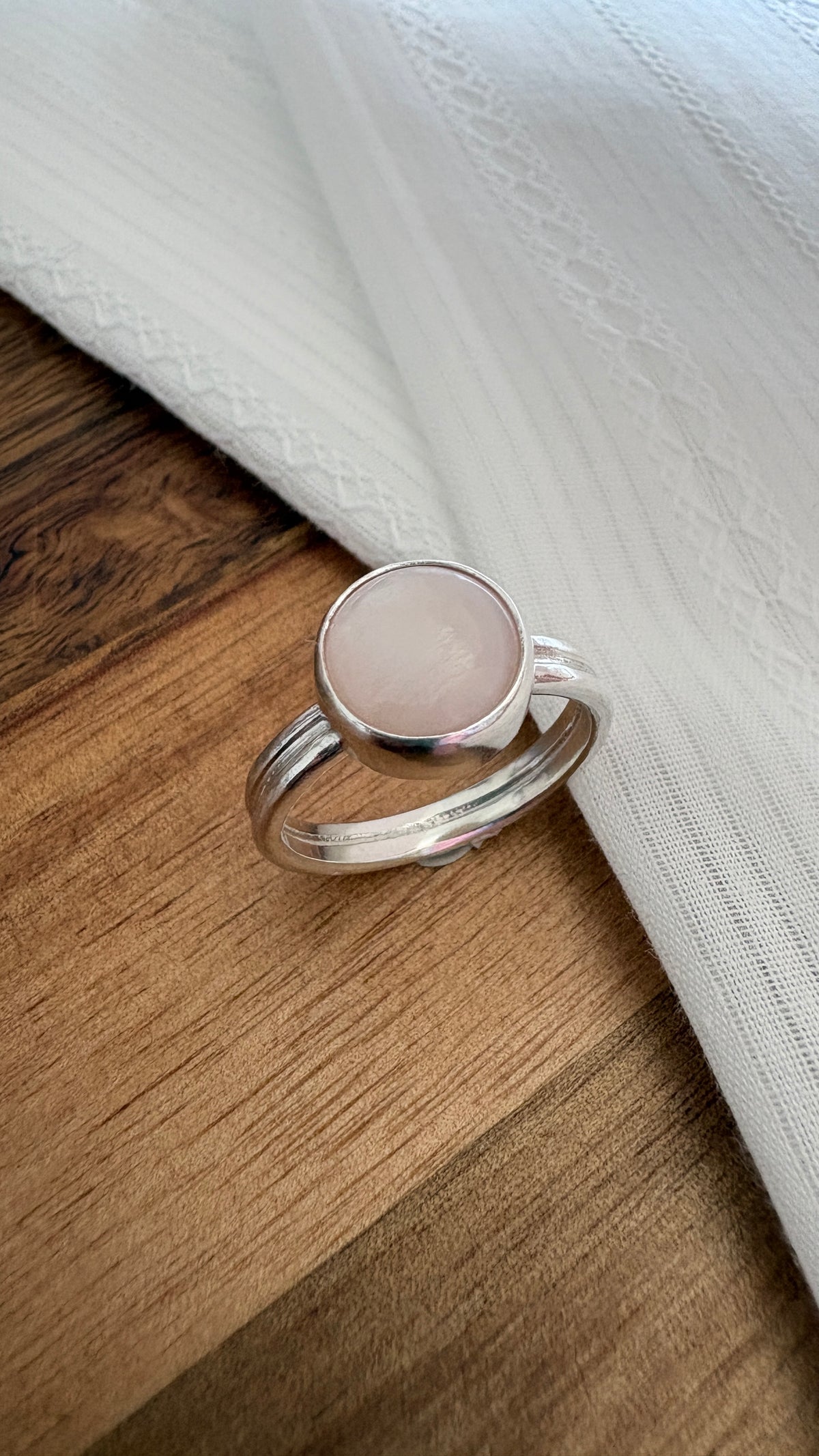 Pink Mother of Pearl 'Ariel' Ring