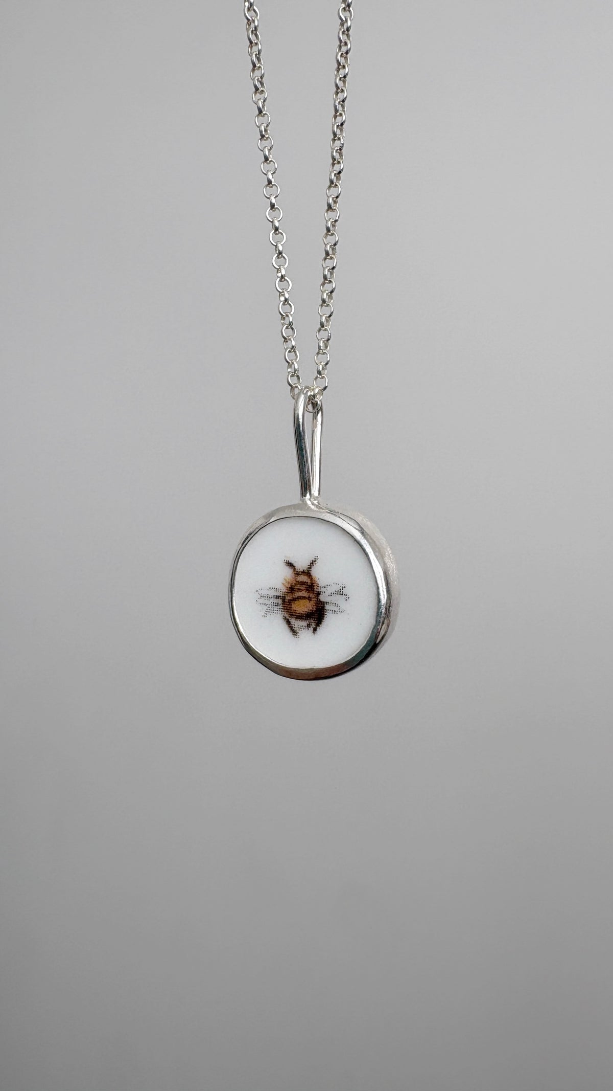 Bumblebee Ceramic Pendant Necklace