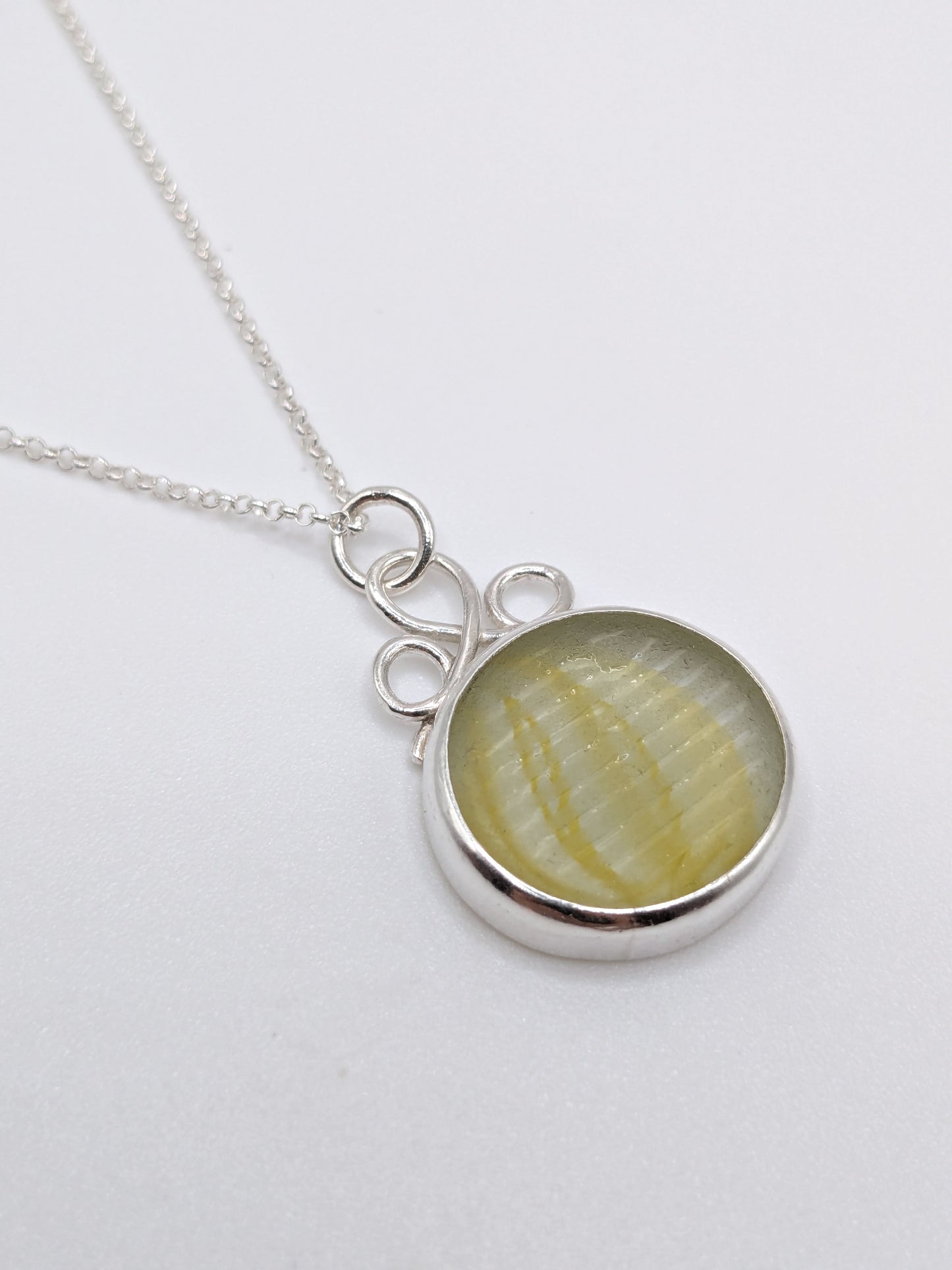 Yellow Ohajiki Seaglass Necklace