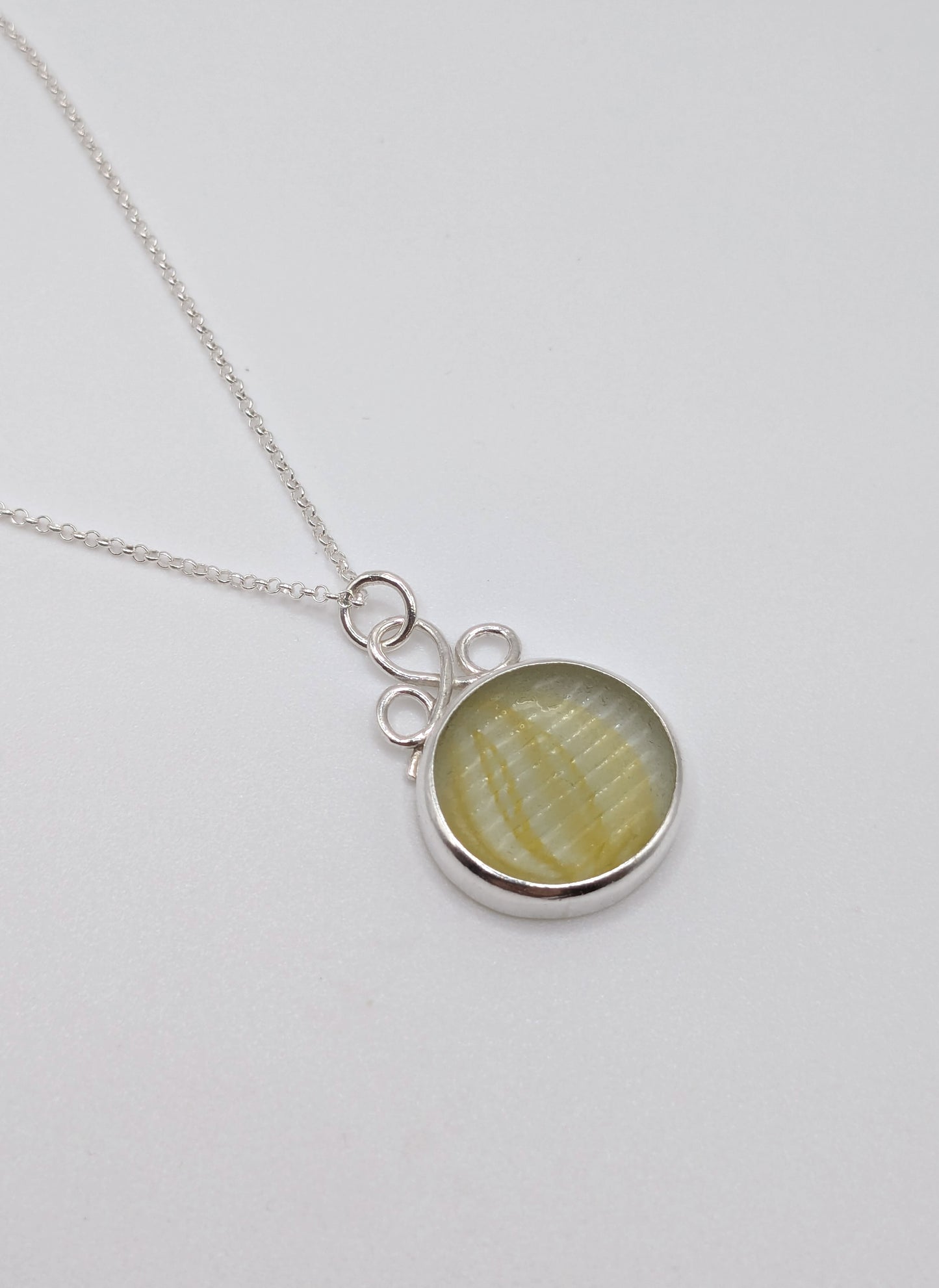 Yellow Ohajiki Seaglass Necklace