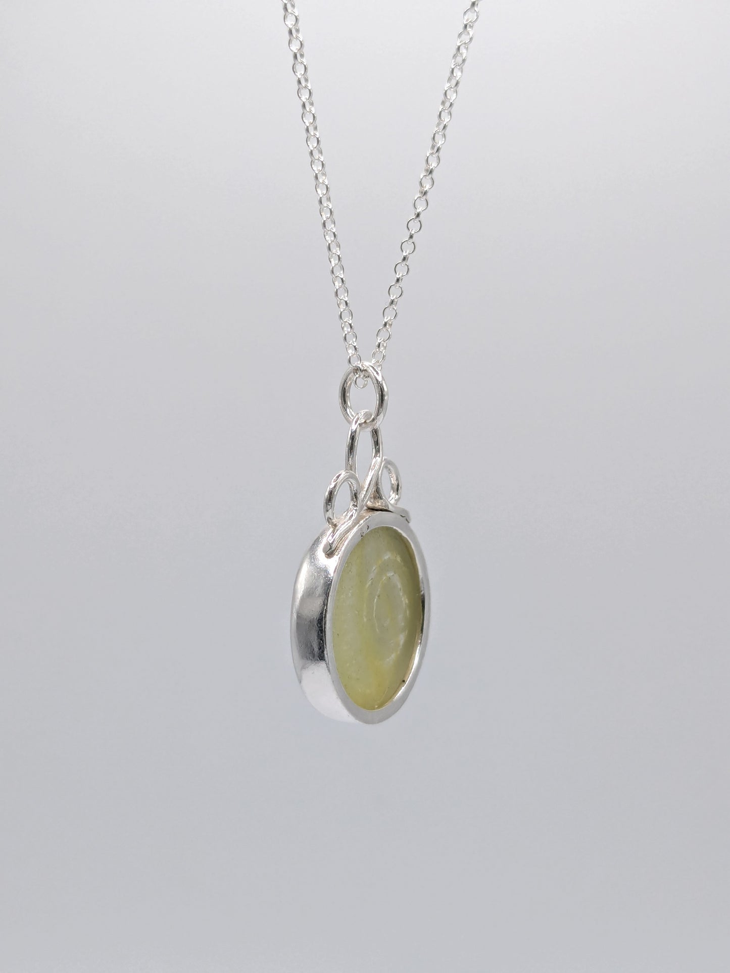 Yellow Ohajiki Seaglass Necklace