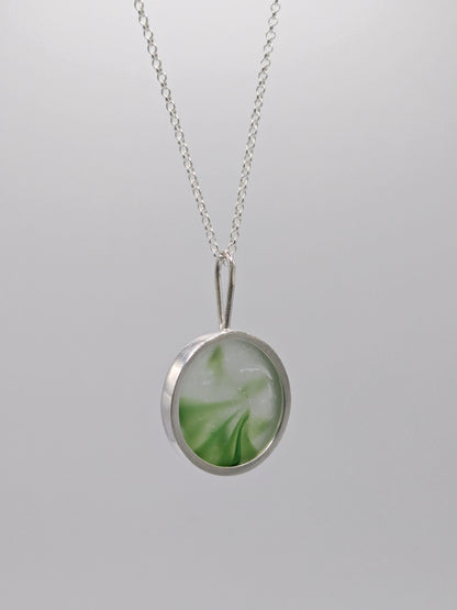 Green Ohajiki Seaglass Necklace