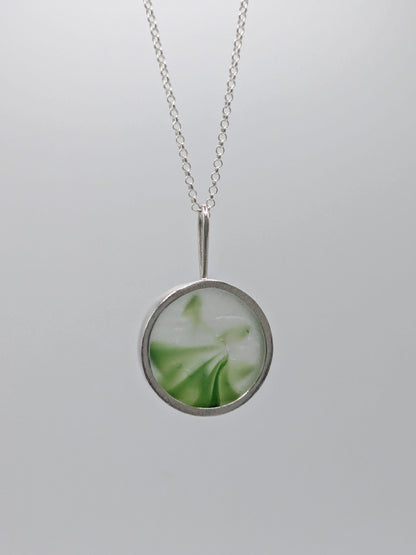 Green Ohajiki Seaglass Necklace