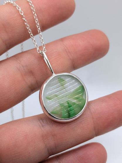Green Ohajiki Seaglass Necklace
